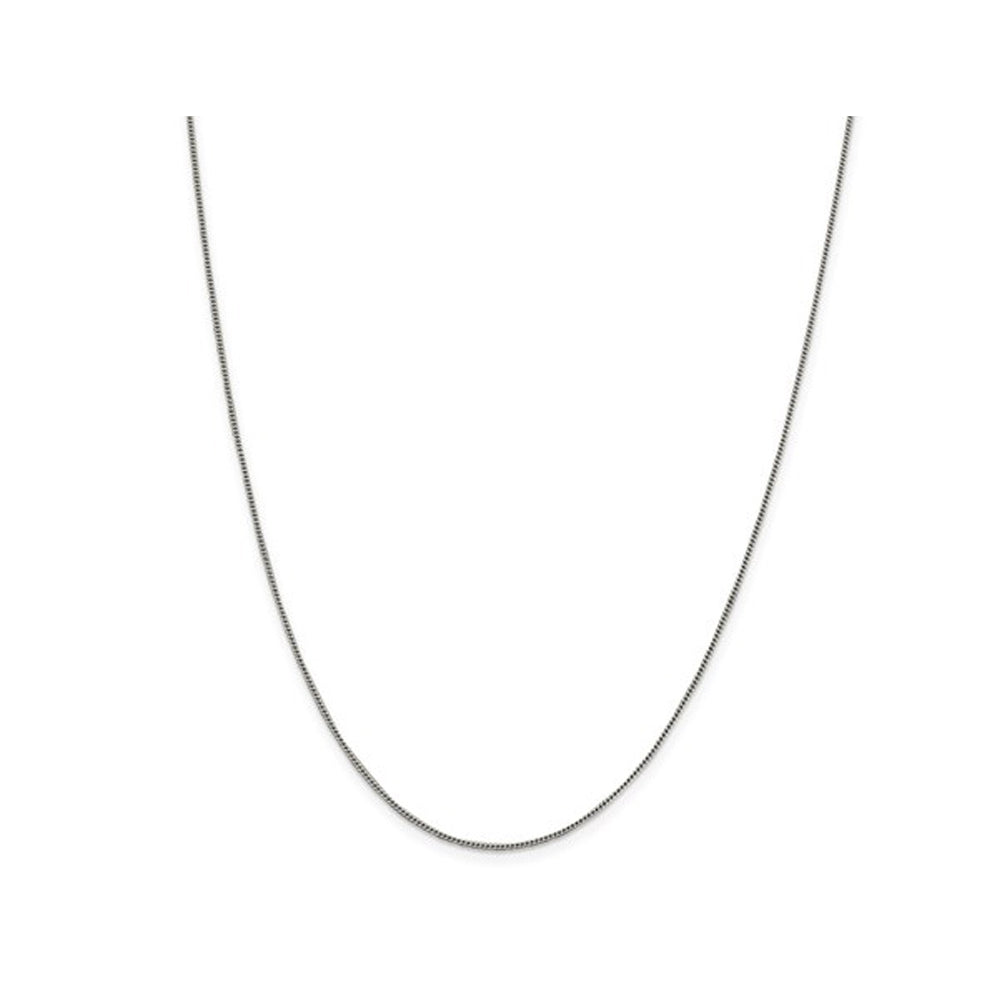 Curb Chain Necklace in Sterling Silver 18 Inches (0.800mm) Image 1