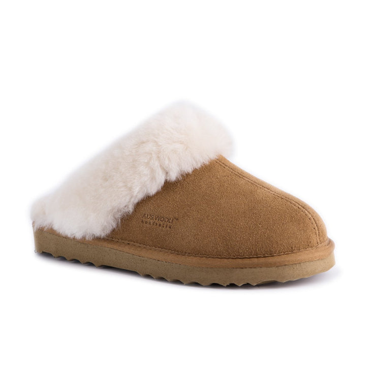 Aus Wooli Australia Water-Resistant Unisex Genuine Australian Sheepskin Wool Slippers Image 1