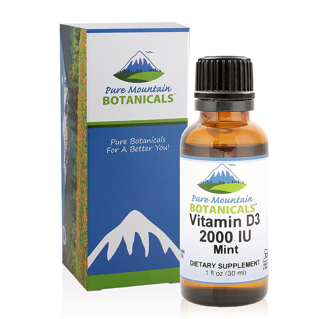 Flavored Vitamin D Drops  Mint Flavored Liquid Vitamin D3-2000iu per Serving - 1oz Bottle Image 4