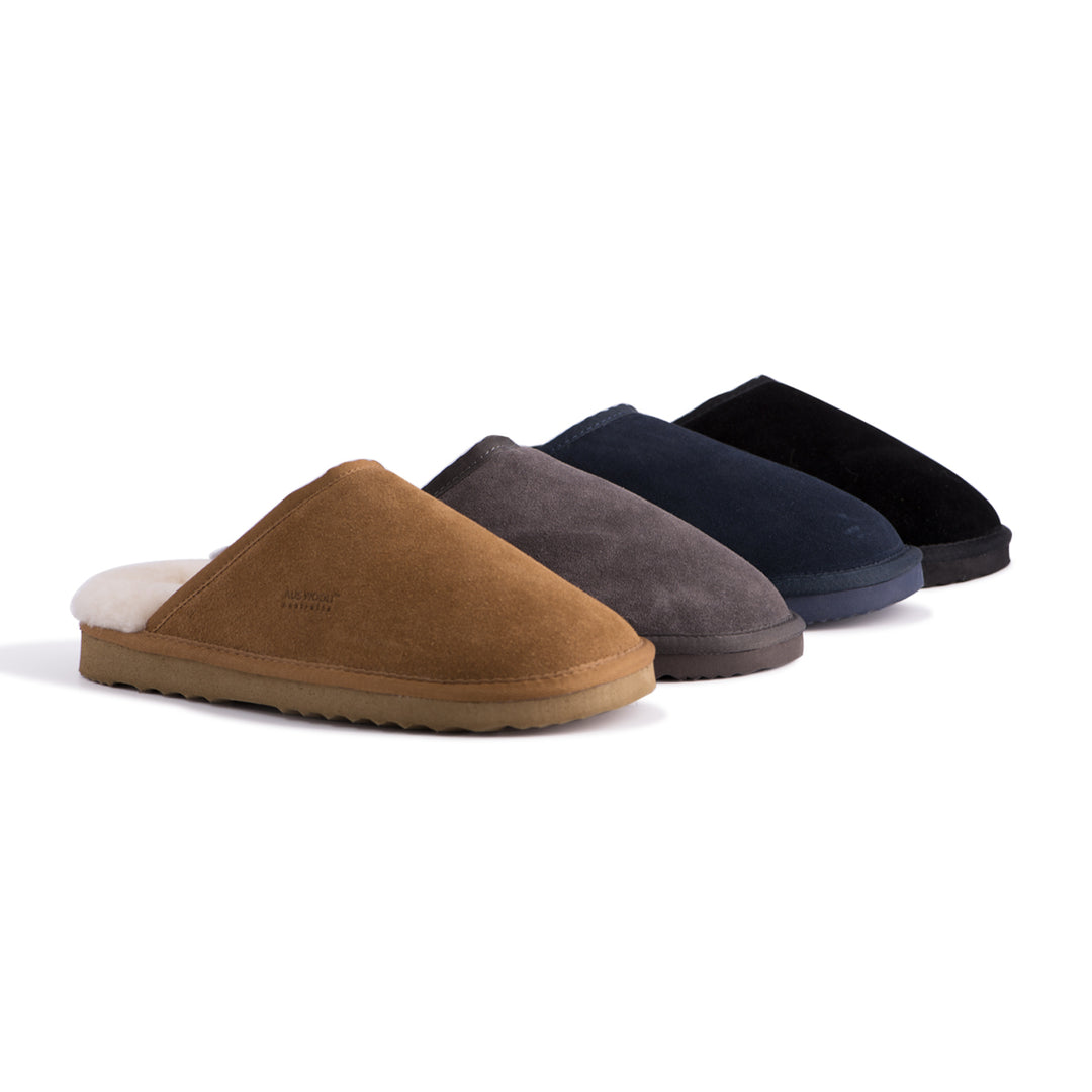 Aus Wooli Australia Water-Resistant Unisex Genuine AU Sheepskin Scuff Slippers Image 1