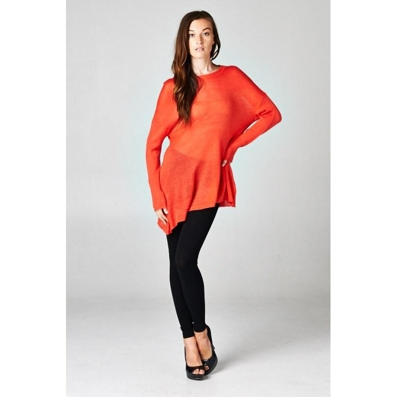 Dolman Sleeve Sweater Tunic Image 1