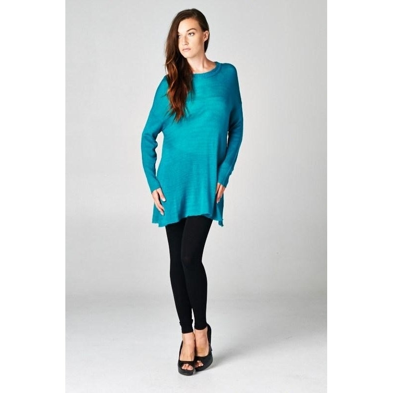 Dolman Sleeve Sweater Tunic Image 2