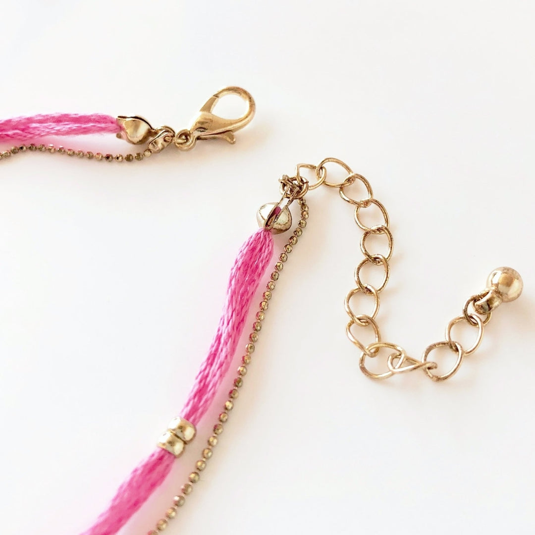 Pink Tribal Elephant Bracelet Image 4