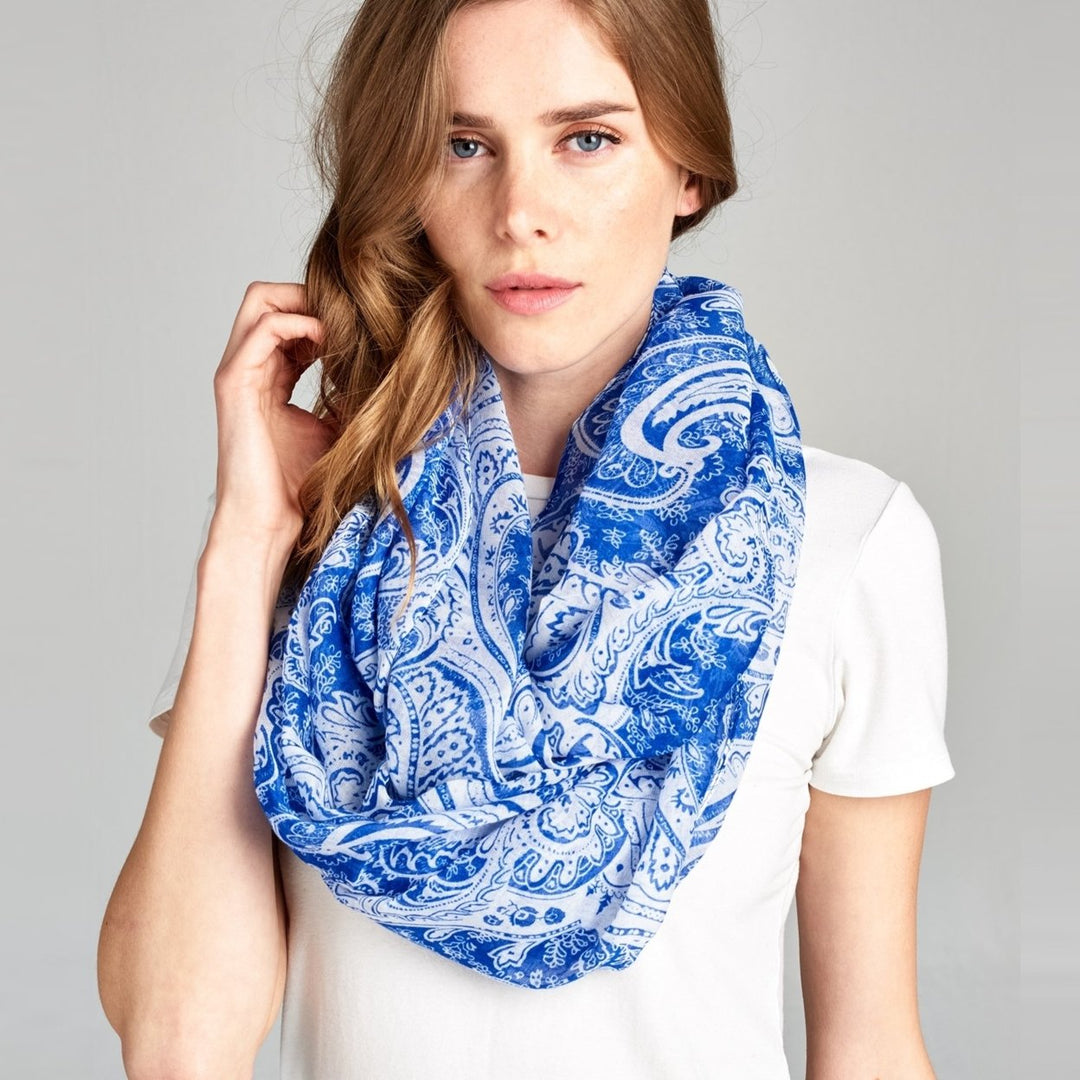 Simply Paisley Infinity Scarf Image 1