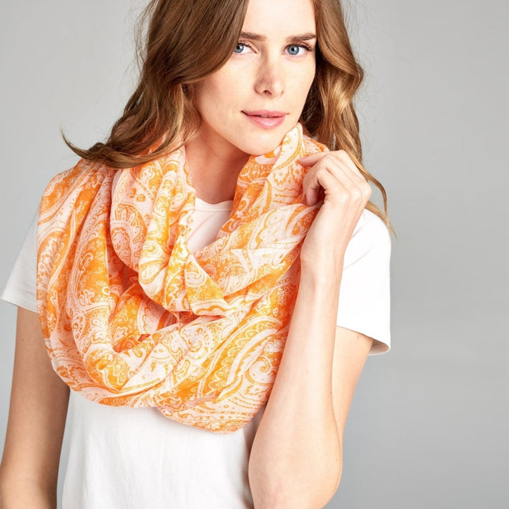 Simply Paisley Infinity Scarf Image 4