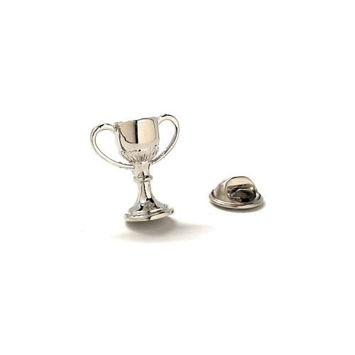 Silver Trophy Cup Pin Championship Lapel Pin Tie Pin Image 1