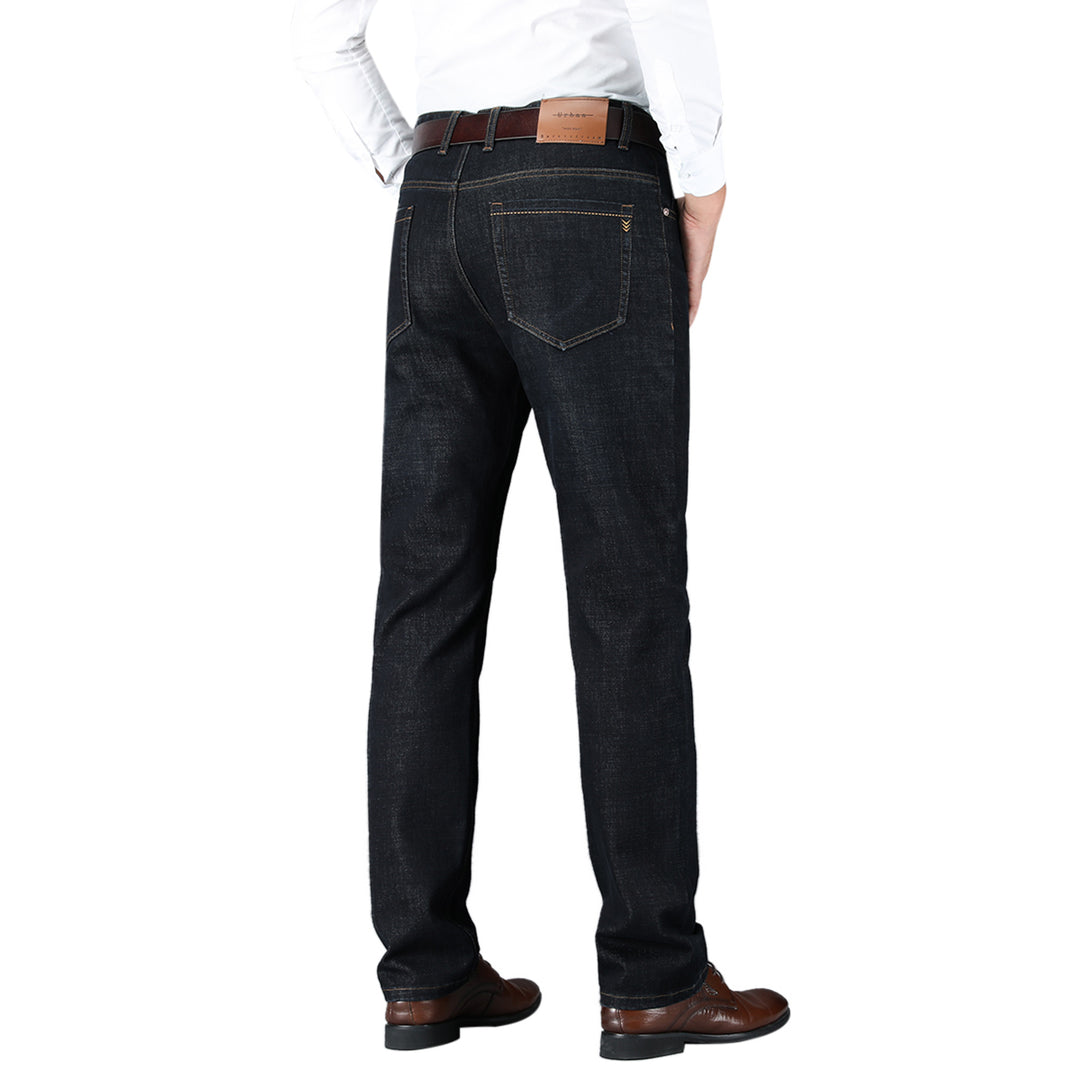Men Fashion Jeans Pants Retro Classic-fit Jean Relaxed Fit Straight Leg Jean Pants Image 3