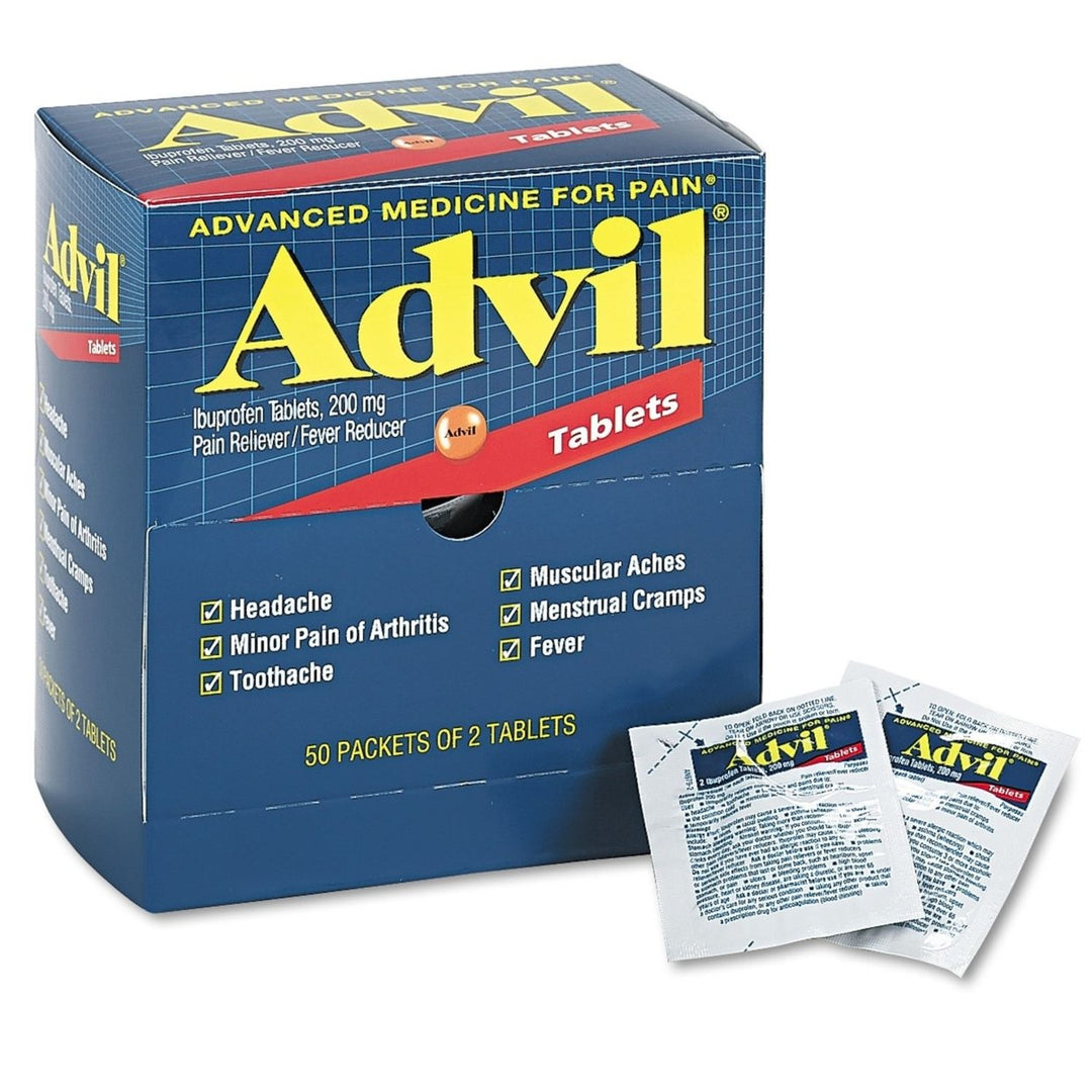 Advil Tablets 200 mg 50ct/2pk Image 1