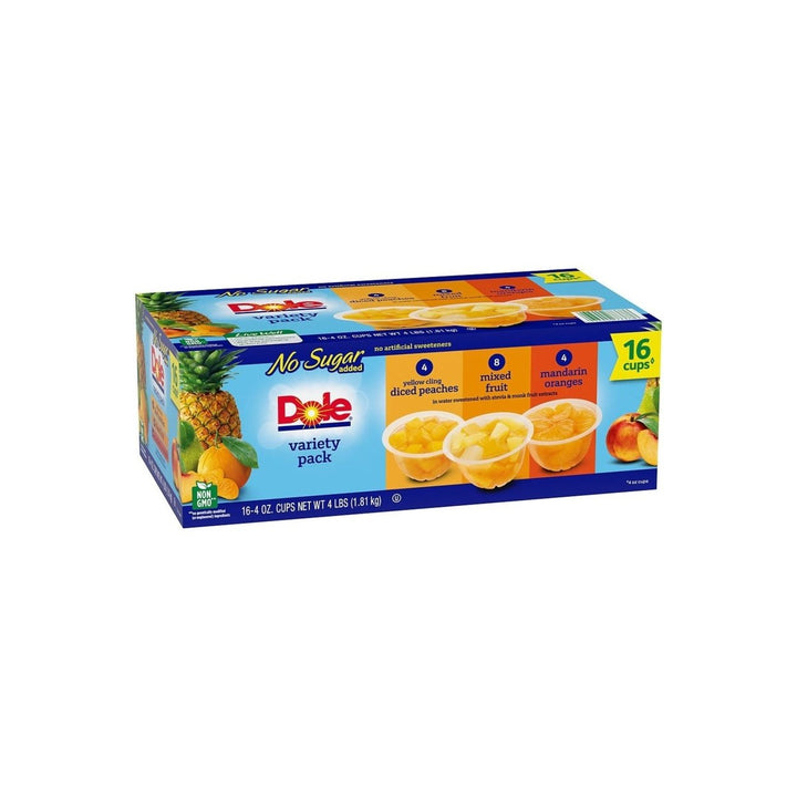 Dole No Sugar Added Mixed Fruit Variety Pack 4 Ounce (16 Pack) Image 3