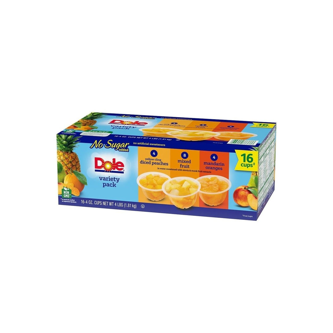 Dole No Sugar Added Mixed Fruit Variety Pack 4 Ounce (16 Pack) Image 4