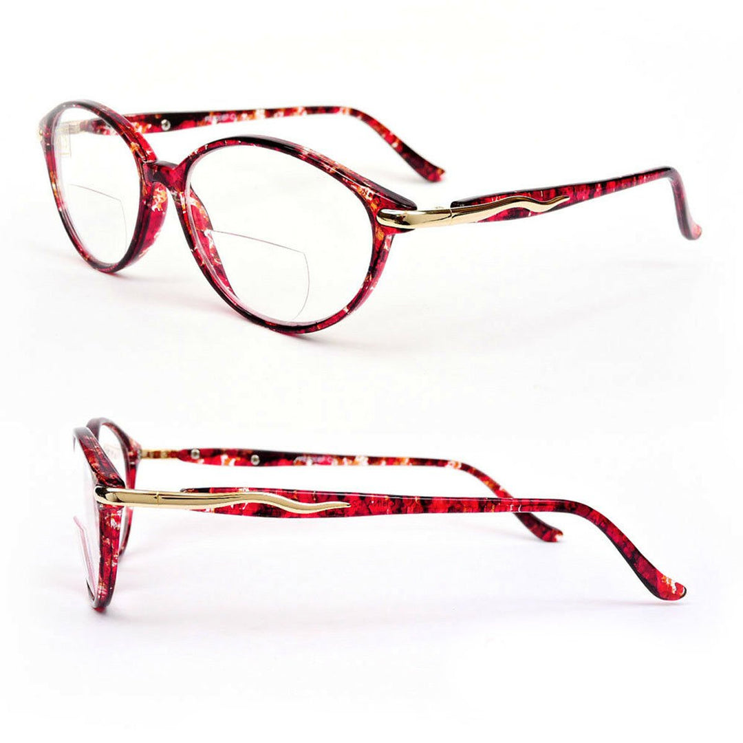 Bifocal Vision Cat Eye Tortoise Color Womens Reading Glasses 150-350 Image 1