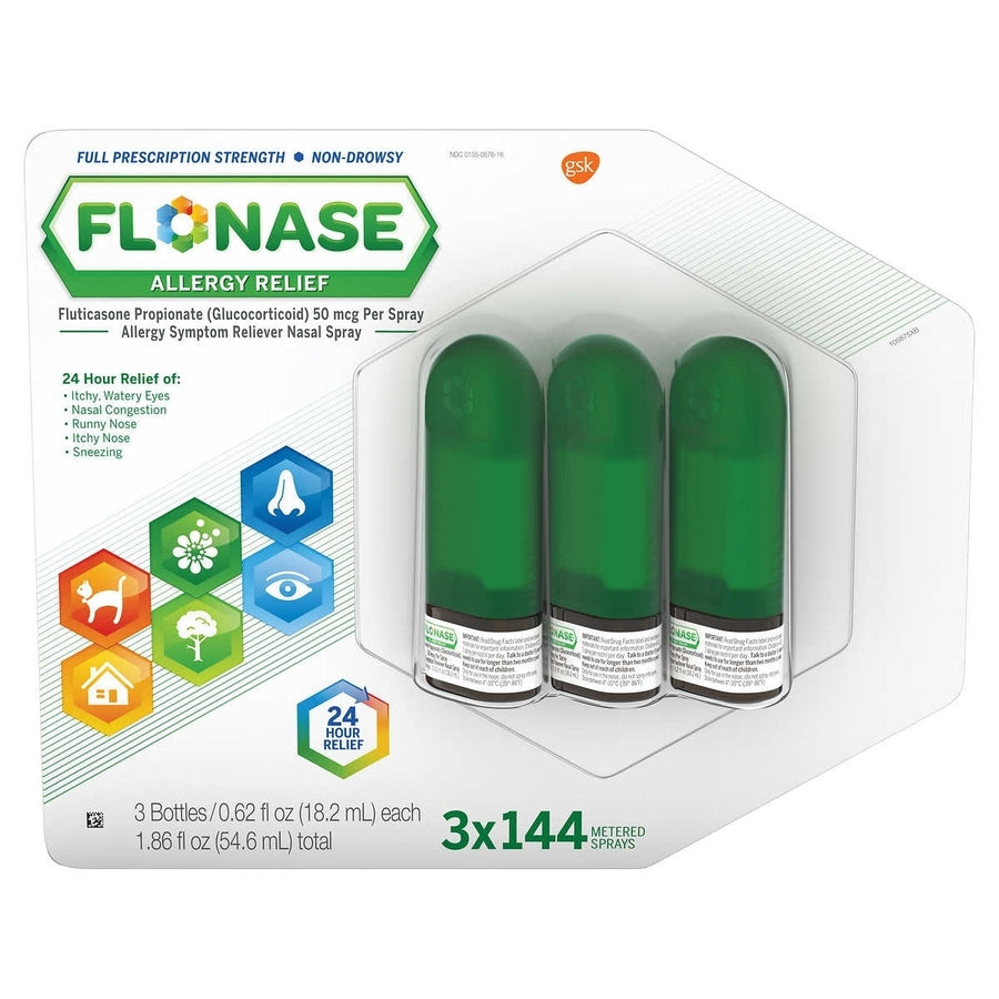 Flonase Non-Drowsy 24 Hour Allergy Relief Nasal Spray 432 Metered Sprays Image 1