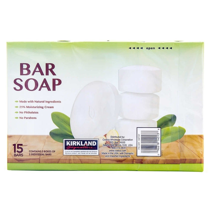 Kirkland Signature Bar Soap with Shea Butter 4.5 Ounce (15 Count) Image 2