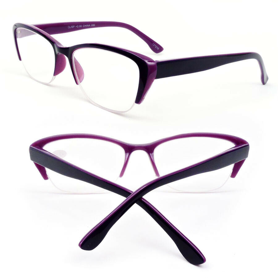 Cat Eye Two Tone Frame Fashionable Womens Reading Glasses Image 4