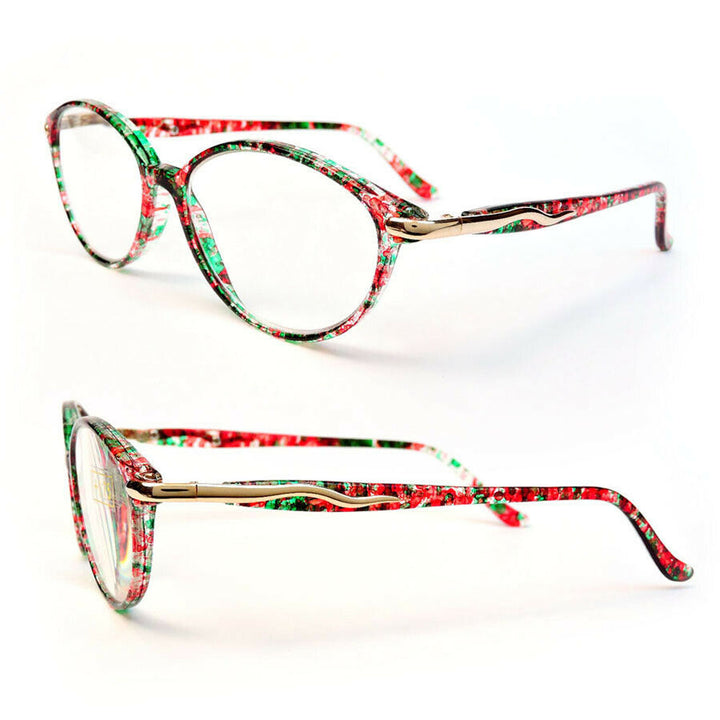 Cat Eye Colorful Tortoise Hipster Womens Reading Glasses Image 4