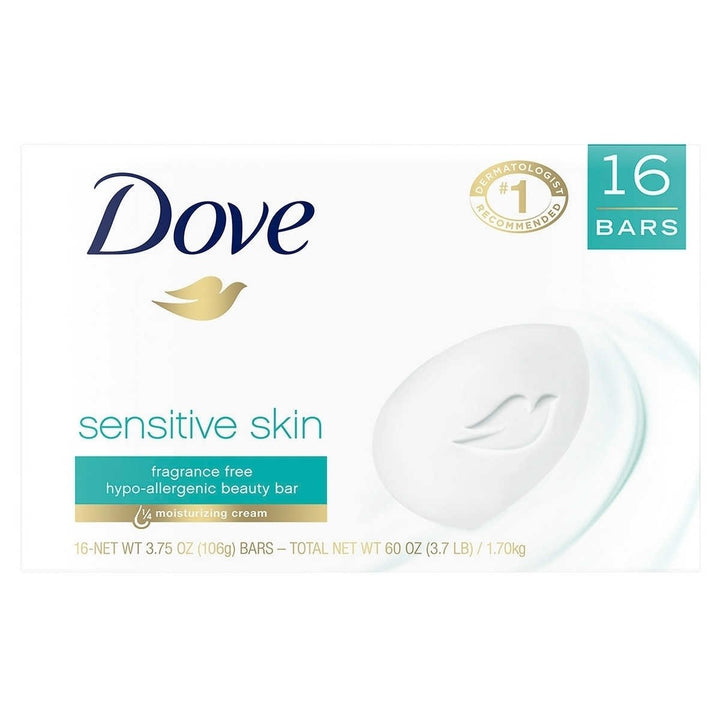 Dove Sensitive Bar 3.75 Ounce (16 Count) Image 1