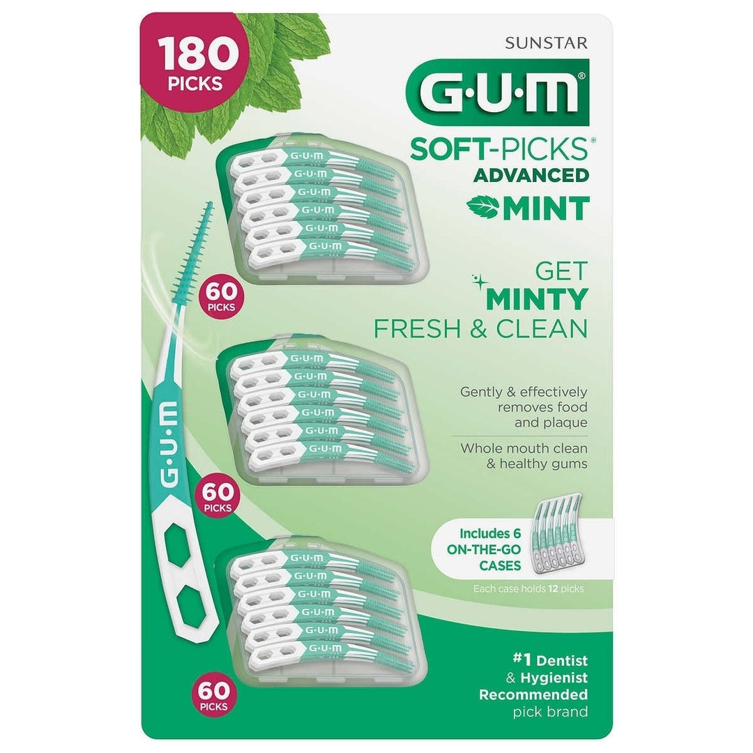 GUM Soft-Picks Advanced Mint 180 Count Image 1