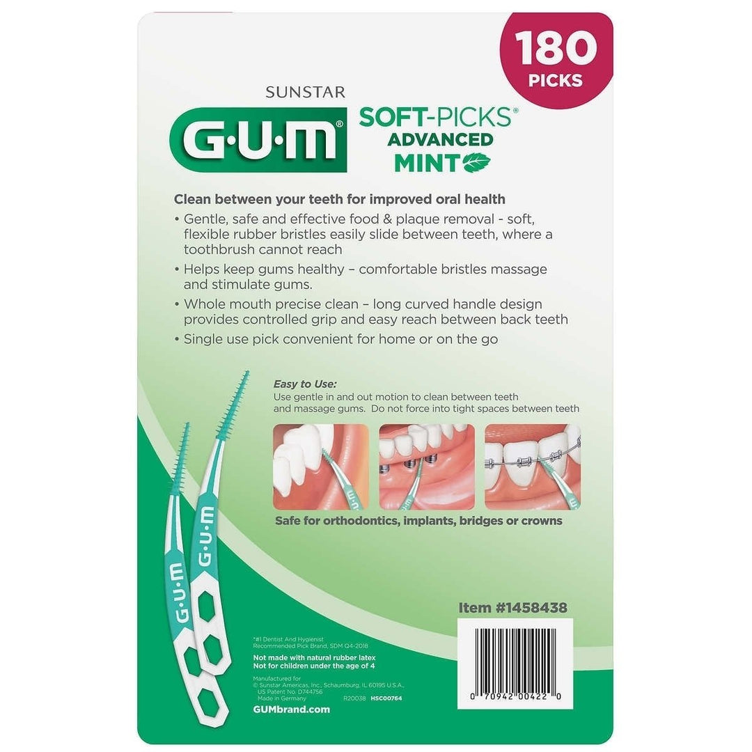 GUM Soft-Picks Advanced Mint 180 Count Image 2