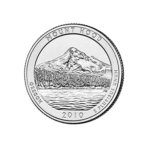Mount Hood National Forest Coin Lapel Pin Uncirculated U.S. Quarter 2010 Tie Pin Image 2
