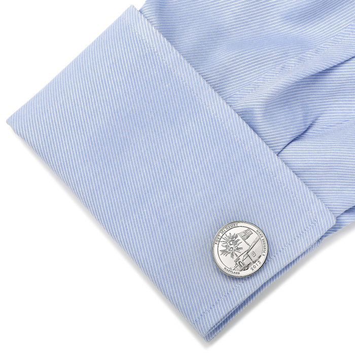 Fort McHenry National Monument and Historic Shrine Coin Cufflinks Uncirculated U.S. Quarter 2013 Cuff Links Image 4