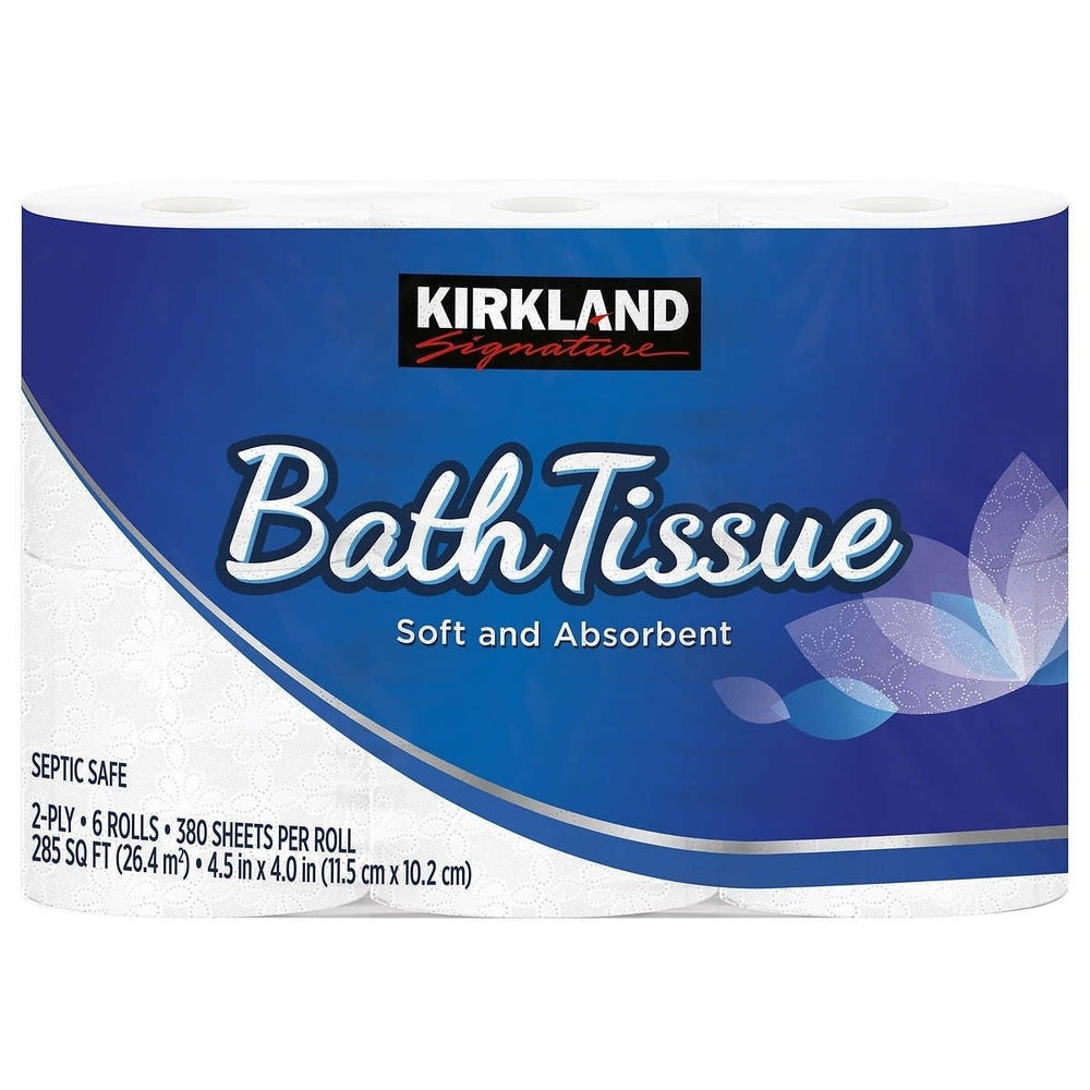 Kirkland Signature Bath Tissue 2-Ply 380 Sheets 30 Rolls Image 2