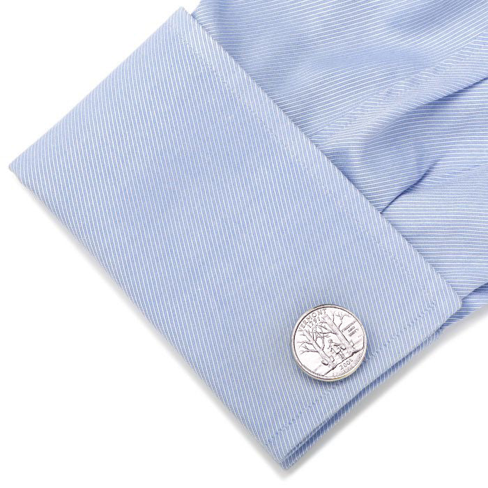 Vermont State Quarter Coin Cufflinks Uncirculated U.S. Quarter 2001 Cuff Links Image 4