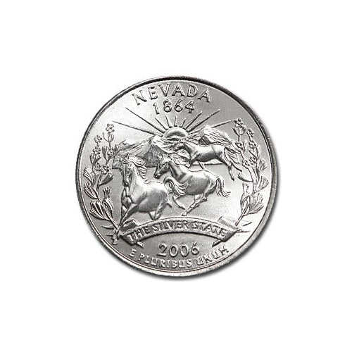 Nevada State Quarter Coin Lapel Pin Uncirculated U.S. Quarter 2006 Tie Pin Image 2