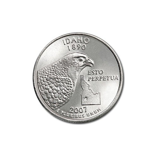 Idaho State Quarter Coin Lapel Pin Uncirculated U.S. Quarter 2007 Tie Pin Image 2