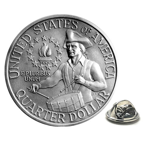George Washington Bicentennial Uncirculated Quarter Lapel Pin 200th Anniversary of The Independence of The United States Image 1