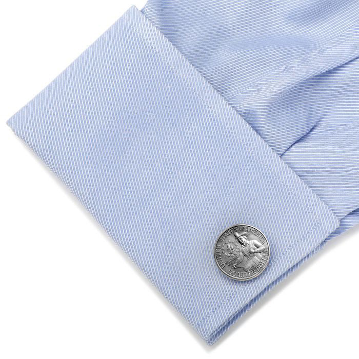 George Washington Bicentennial Quarter Cufflinks 200th Anniversary of the Independence of the United States Cuff Links Image 4
