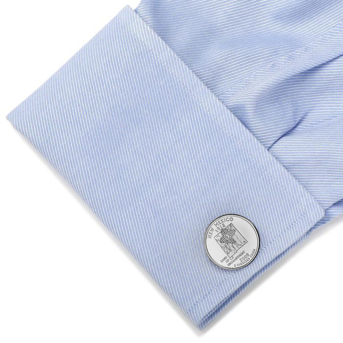 2008  Mexico Quarter Coin Cufflinks Uncirculated State Quarter Cuff Links Image 4