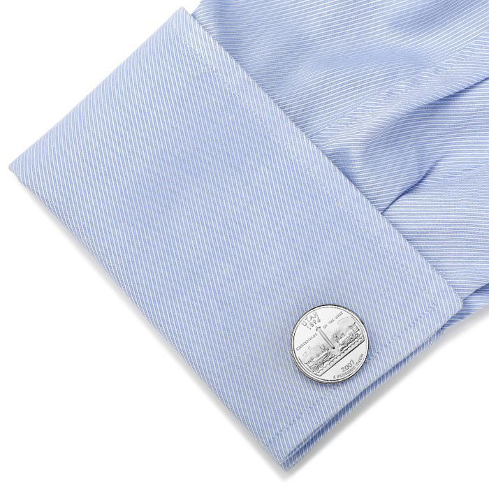 2007 Utah Quarter Coin Cufflinks Uncirculated State Quarter Cuff Links Image 4