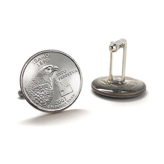 2007 Idaho Quarter Coin Cufflinks Uncirculated State Quarter Cuff Links Image 3