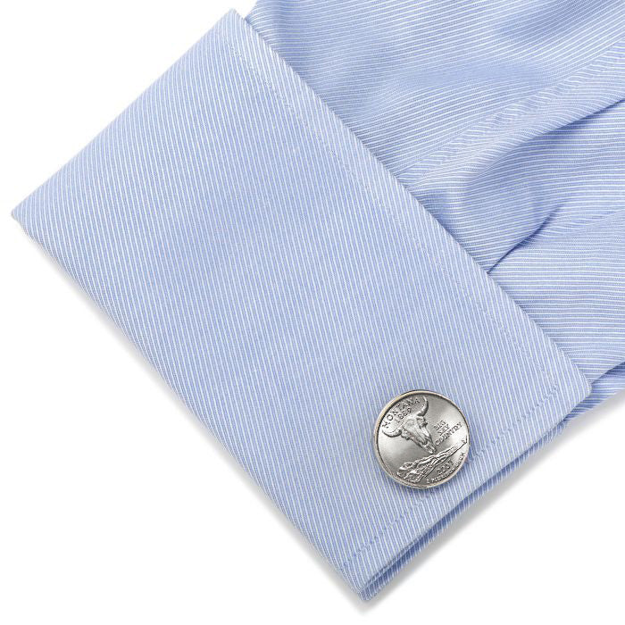 2007 Montana Quarter Coin Cufflinks Uncirculated State Quarter Cuff Links Image 4