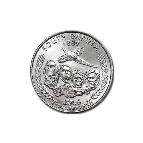 2006 South Dakota Quarter Coin Lapel Pin Uncirculated State Quarter Tie Pin Image 2