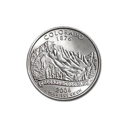 2006 Colorado Quarter Coin Lapel Pin Uncirculated State Quarter Tie Pin Image 2