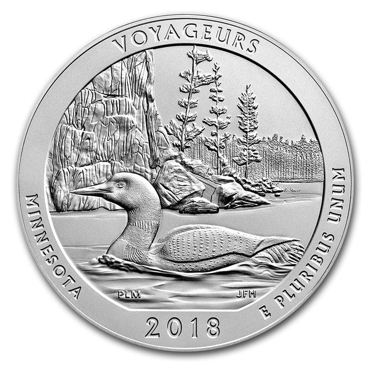 2018 Voyageurs National Park Coin Lapel Pin Uncirculated Quarter Tie Pin Image 2
