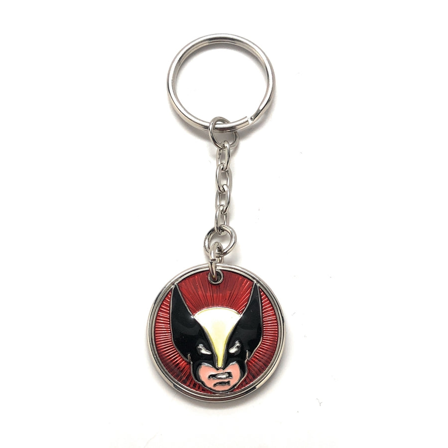 Wolverine Keychain Superhero Key Chain Silver 3D Design Key Ring Cool Key Chain Chain Cosplay X-Men Image 1