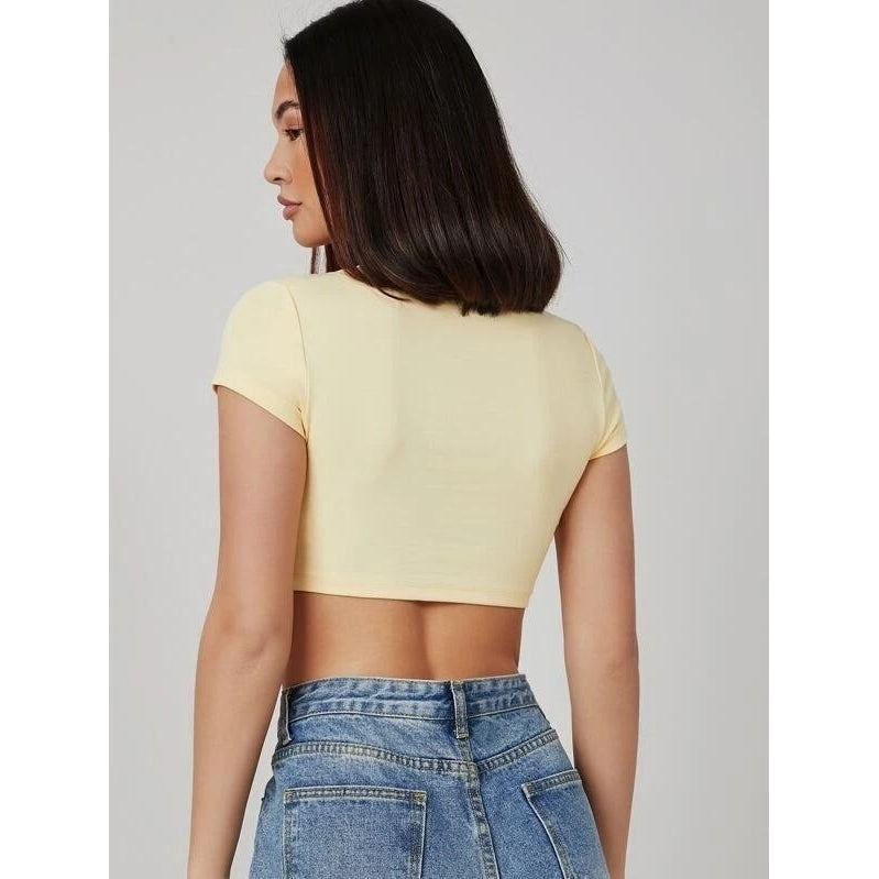 Form Fitted Crop Top Image 2