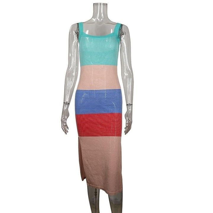 Multicolor Strap beach maxi dress Image 2