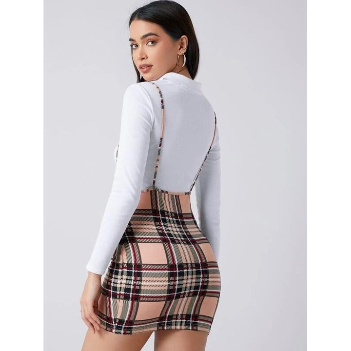Plaid Suspender Dress Without Tee Image 2