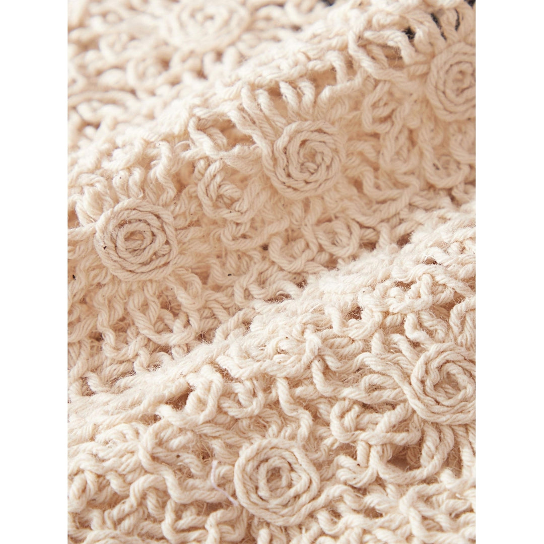 Solid Crochet Crop Cami Top Image 4
