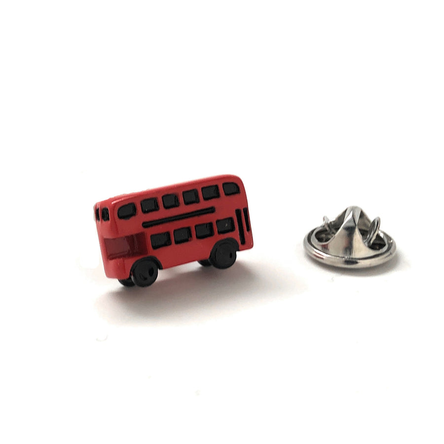 Lapel Pin Red London Bus Enamel Pin UK Bus Pin Tie Pin Travel Pin Image 1