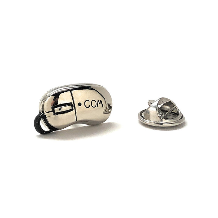 Lapel Pin Computer Mouse Enamel Pin Computer Nerd Pin Tie Pin Dot Com Mouse Computer Science Image 1