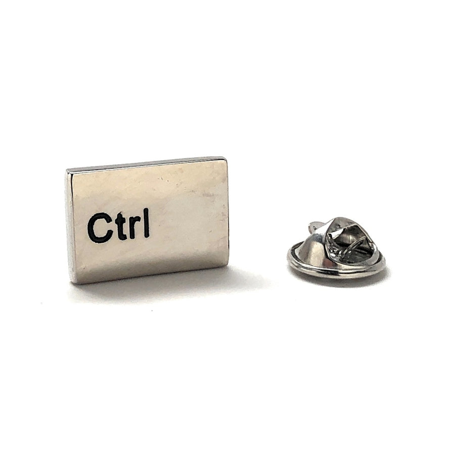 Lapel Pin Computer Control Key Enamel Pin Computer Nerd Pin Tie Pin Dot Com Ctrl Computer Science Image 1