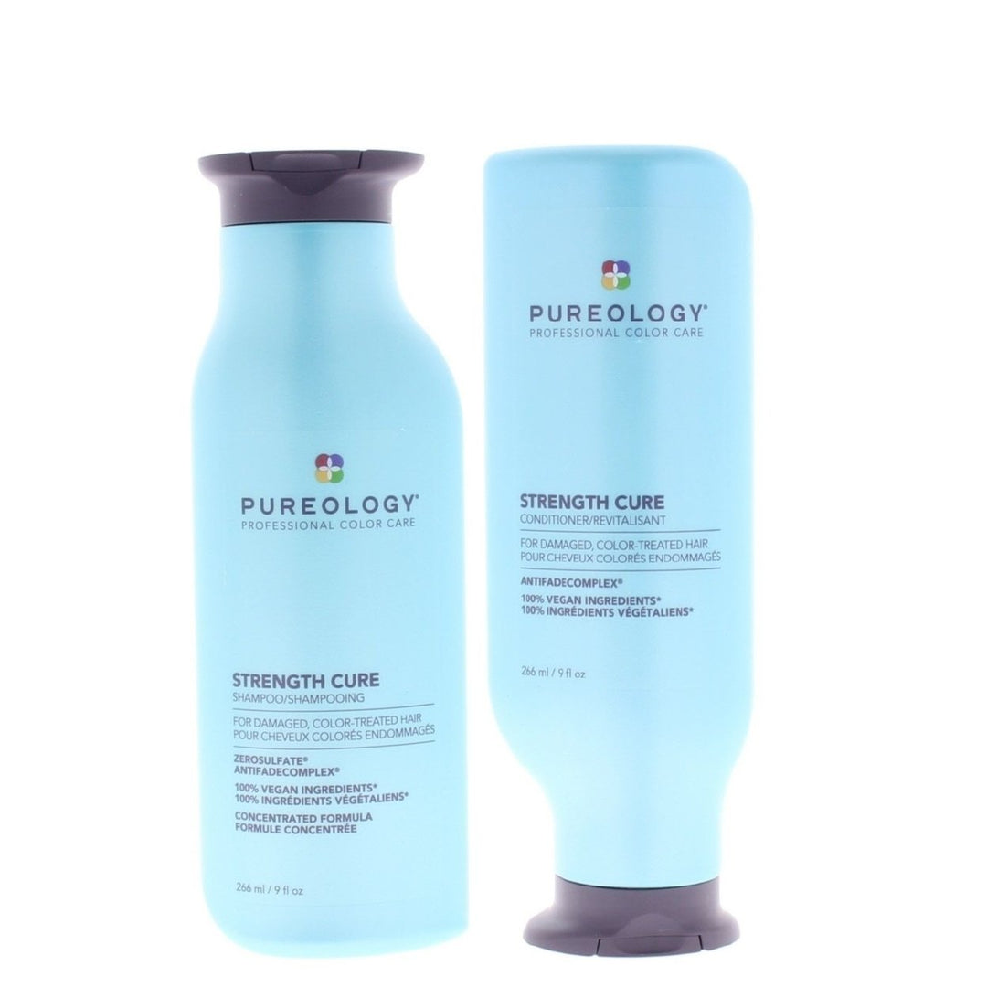 Pureology Strength Cure Shampoo and Conditioner 9oz/266ml Combo Image 1