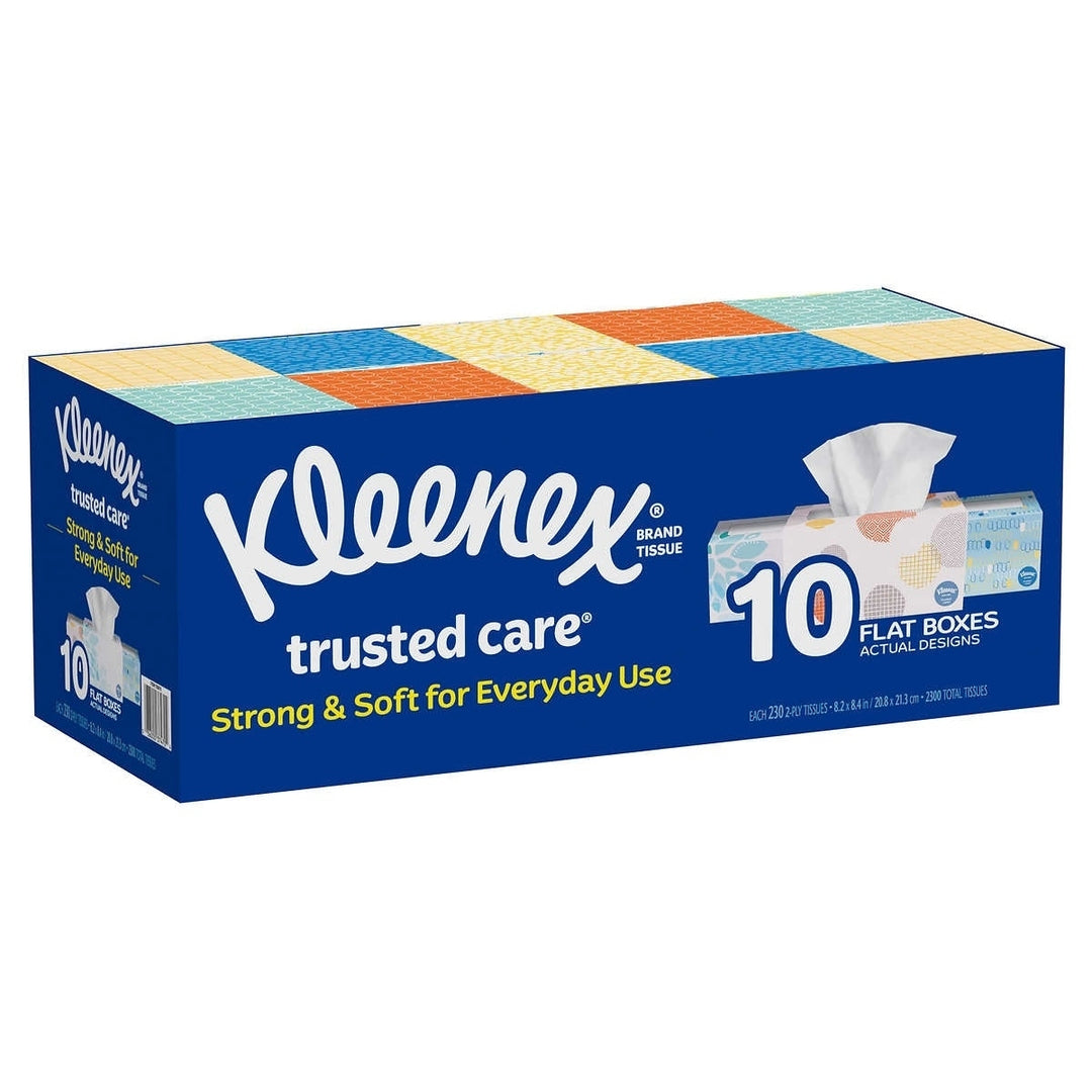 Kleenex Trusted Care Facial Tissue 2-ply 230-count 10-pack Image 1