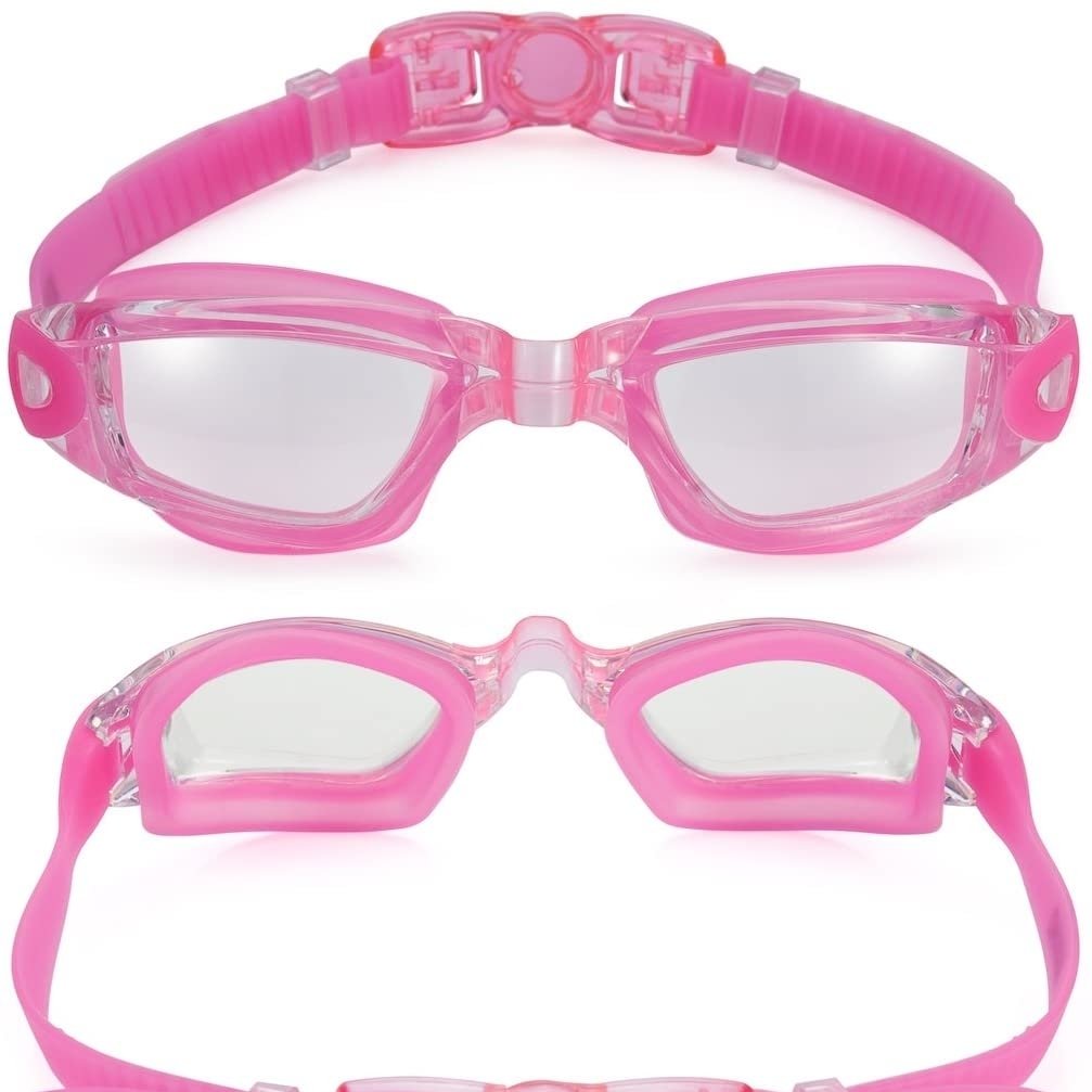 Anti-Fog Unisex Swim Goggles with Protective Case- 3 Colors Image 1