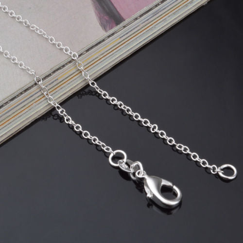 Sterling Silver Semi-Precious Amethyst Diamond Accent Drop Pendant Necklace Jewelry for Women Image 2