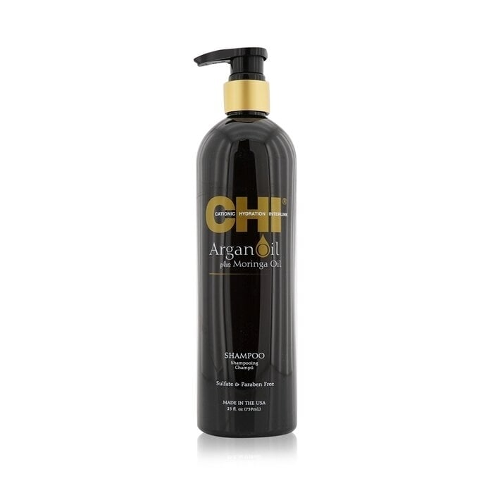 CHI - Argan Oil Plus Moringa Oil Shampoo - Sulfate and Paraben Free(739ml/25oz) Image 1